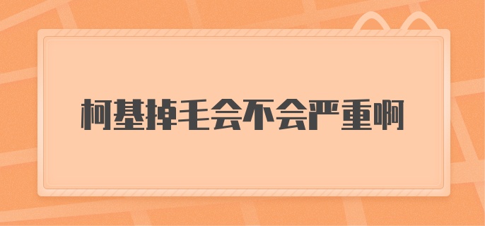 柯基掉毛会不会严重啊