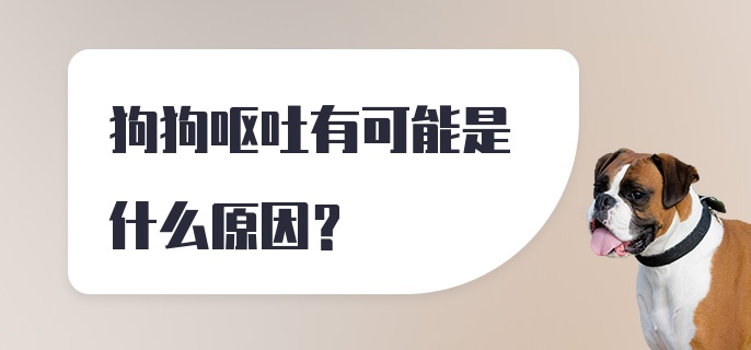 狗狗呕吐有可能是什么原因？