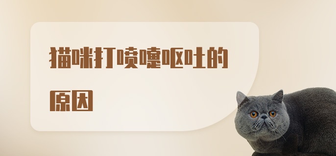 猫咪打喷嚏呕吐的原因