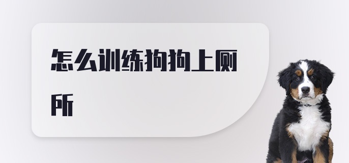 怎么训练狗狗上厕所