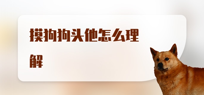 摸狗狗头他怎么理解