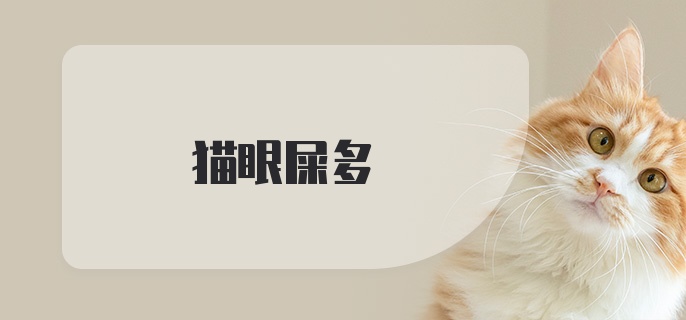 猫眼屎多