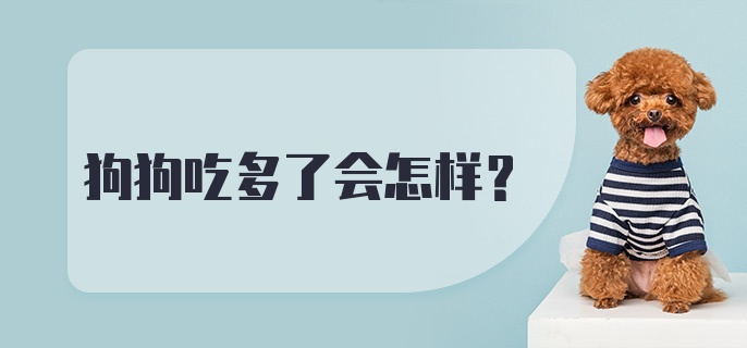 狗狗吃多了会怎样？