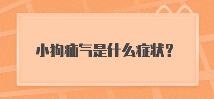 小狗疝气是什么症状？