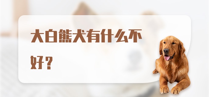 大白熊犬有什么不好？