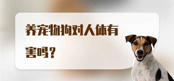 养宠物狗对人体有害吗？