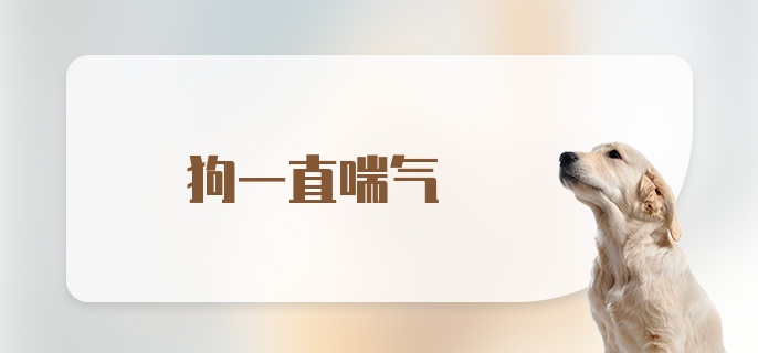 狗一直喘气