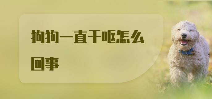 狗狗一直干呕怎么回事