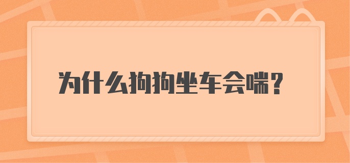 为什么狗狗坐车会喘？