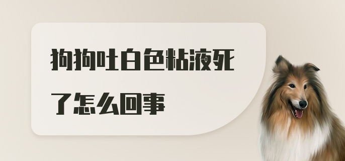 狗狗吐白色粘液死了怎么回事