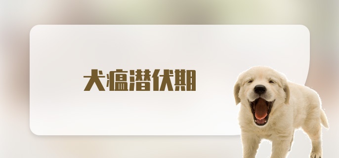 犬瘟潜伏期