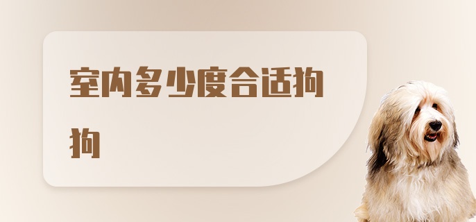 室内多少度合适狗狗