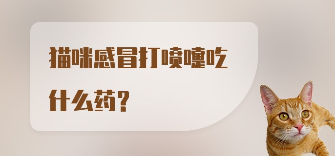 猫咪感冒打喷嚏吃什么药？