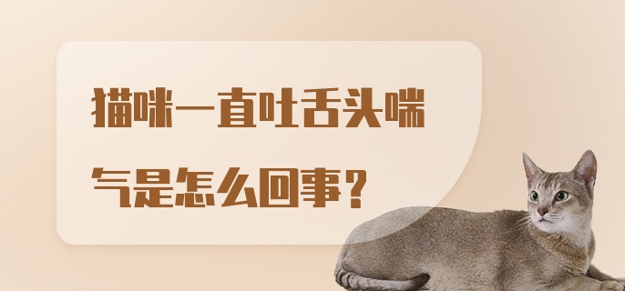 猫咪一直吐舌头喘气是怎么回事？