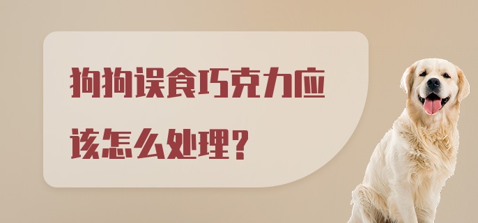 狗狗误食巧克力应该怎么处理？