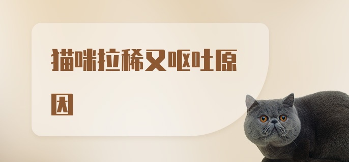 猫咪拉稀又呕吐原因