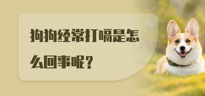 狗狗经常打嗝是怎么回事呢?